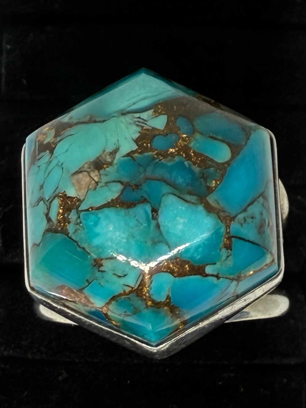 - Jay King sterling silver blue turquoise ring size 5